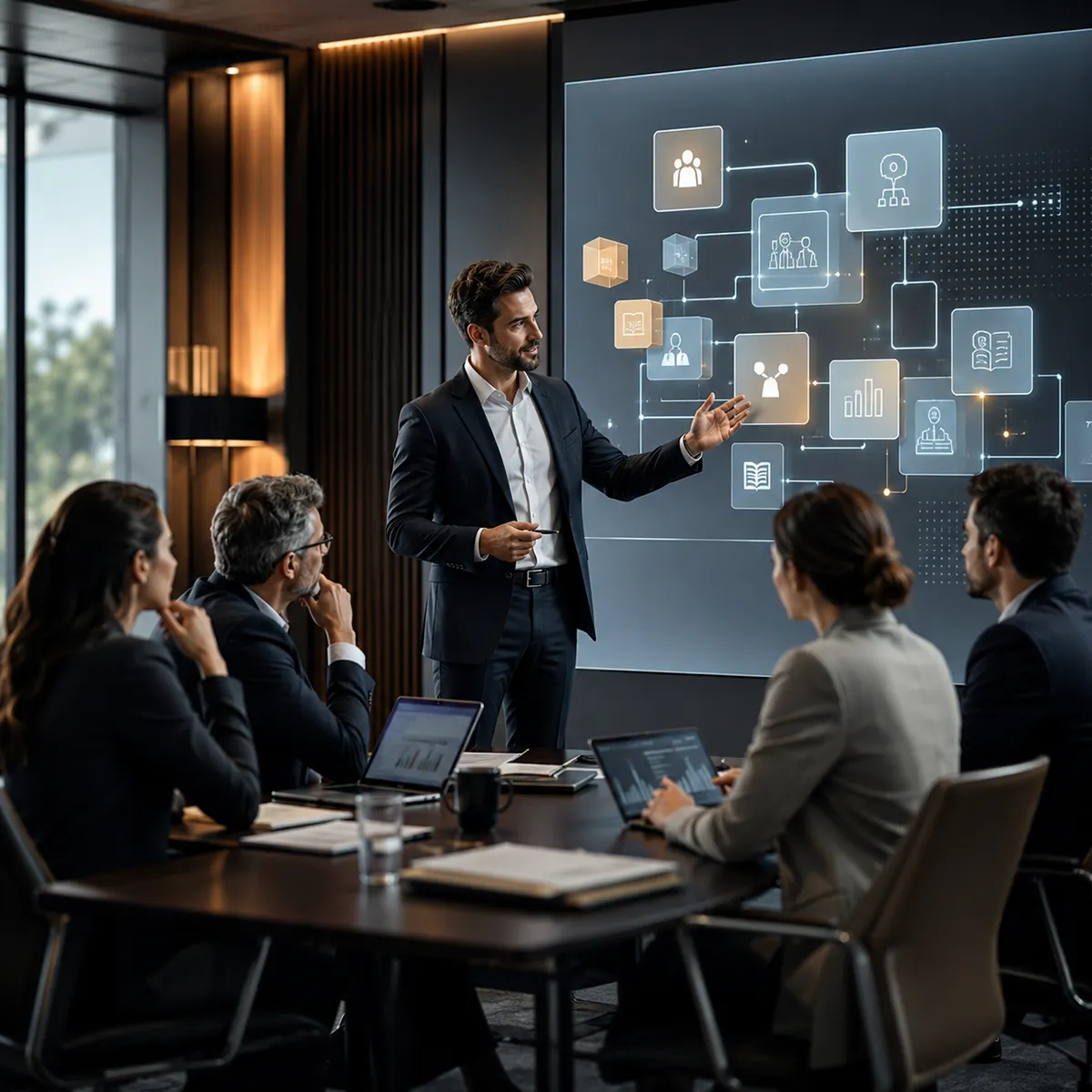 Aprendizaje inteligente y rutas de formación empresarial